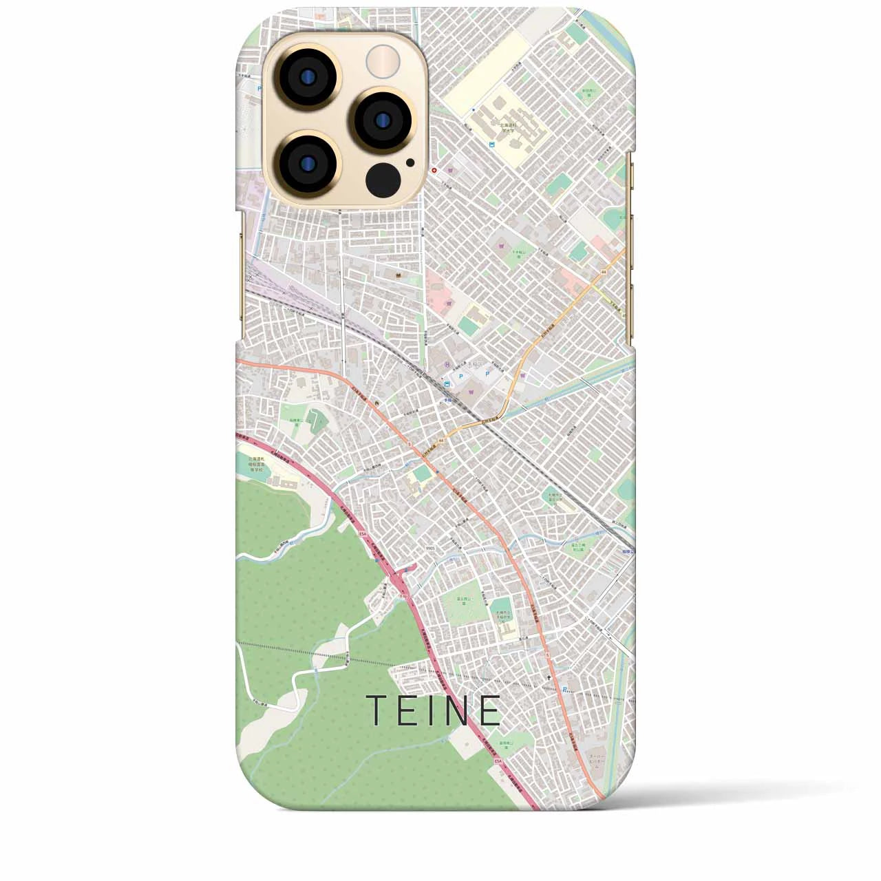 【手稲(北海道)】地図柄iPhoneケース(バックカバータイプ)