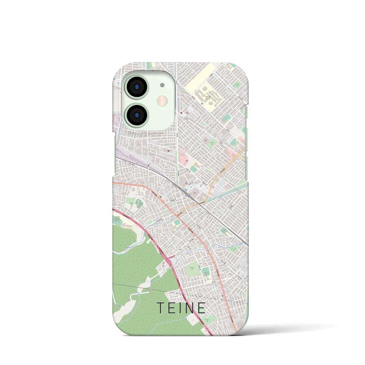 【手稲(北海道)】地図柄iPhoneケース(バックカバータイプ)
