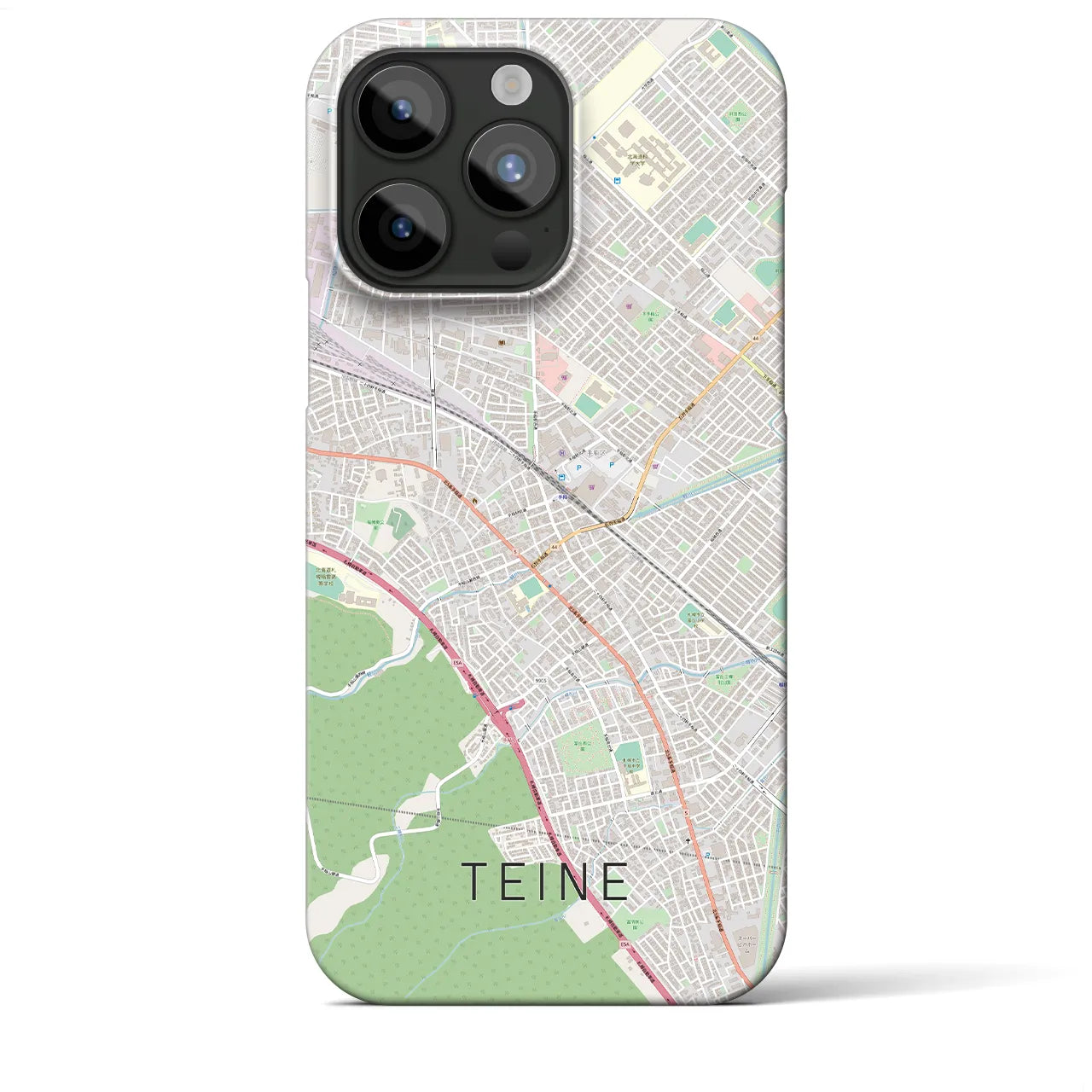 【手稲(北海道)】地図柄iPhoneケース(バックカバータイプ)