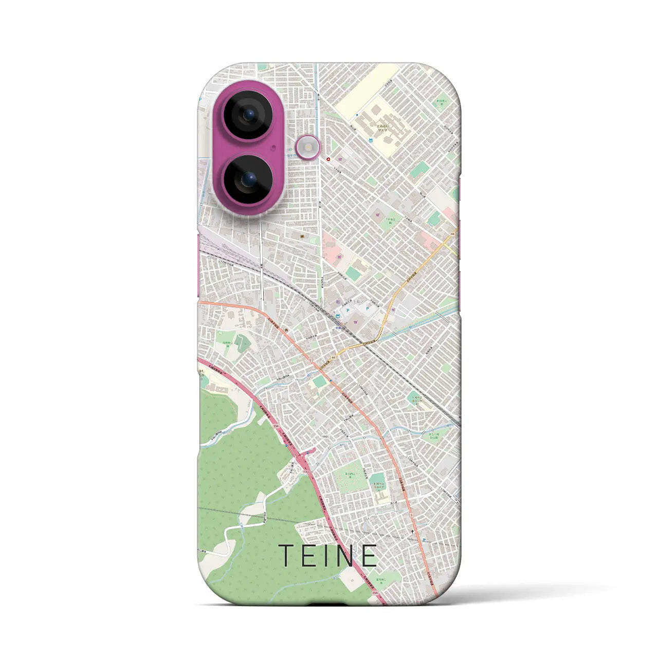 【手稲(北海道)】地図柄iPhoneケース(バックカバータイプ)