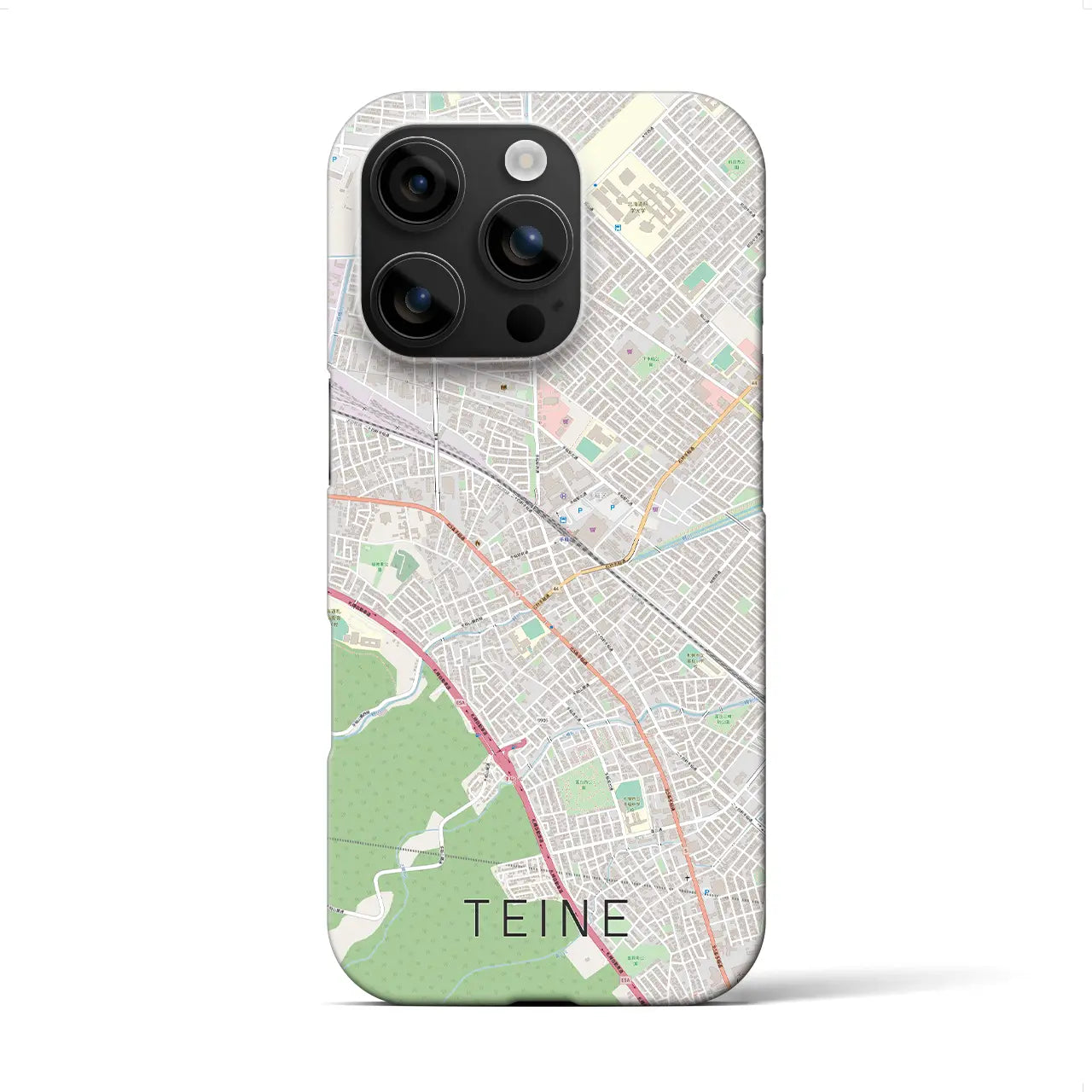 【手稲(北海道)】地図柄iPhoneケース(バックカバータイプ)