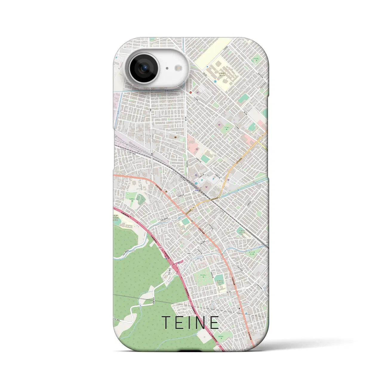 【手稲(北海道)】地図柄iPhoneケース(バックカバータイプ)