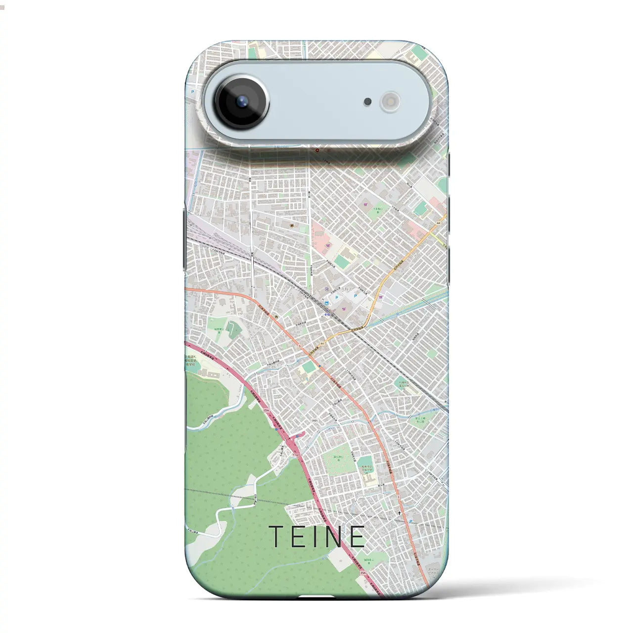 【手稲(北海道)】地図柄iPhoneケース(バックカバータイプ)