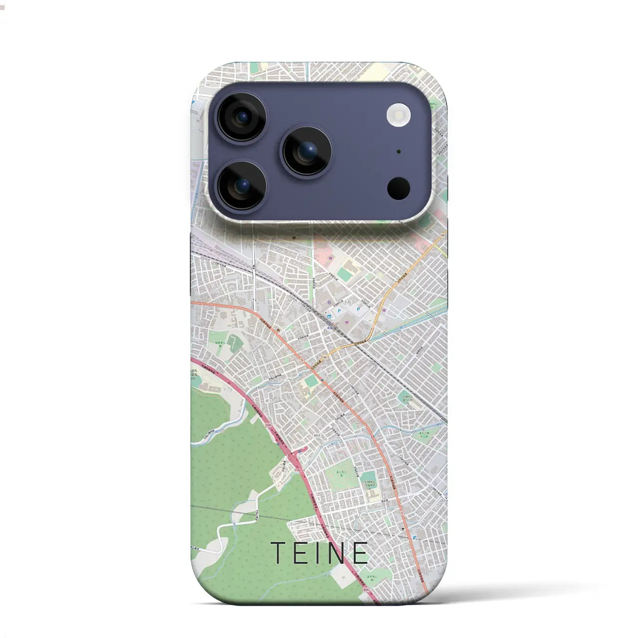 【手稲(北海道)】地図柄iPhoneケース(バックカバータイプ)