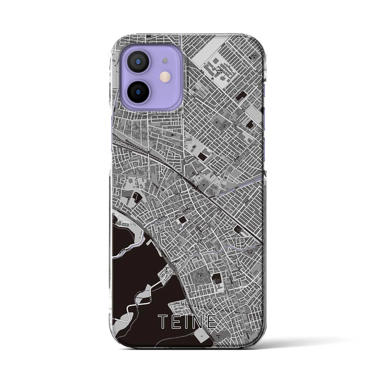 【手稲(北海道)】地図柄iPhoneケース(クリアタイプ)