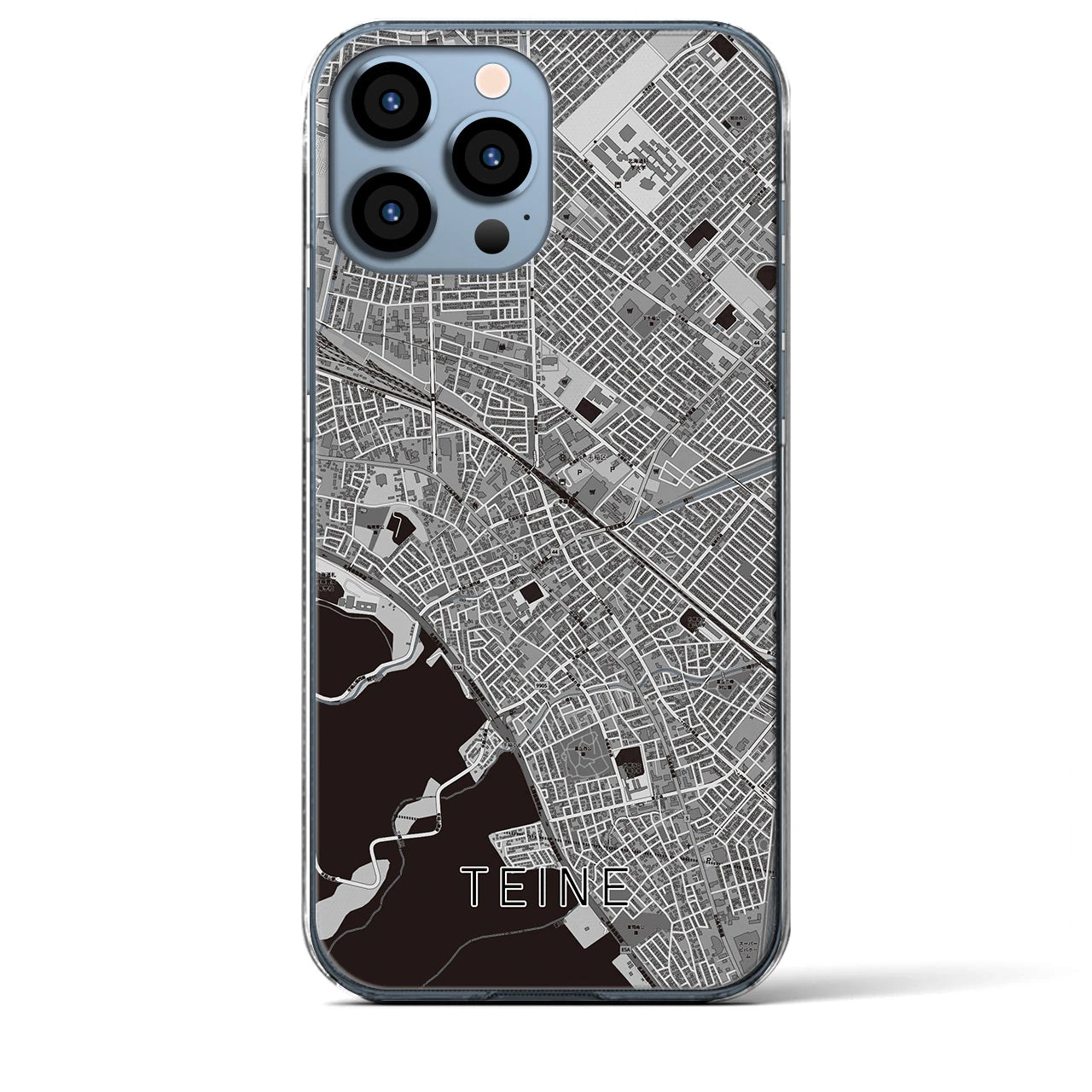 【手稲(北海道)】地図柄iPhoneケース(クリアタイプ)