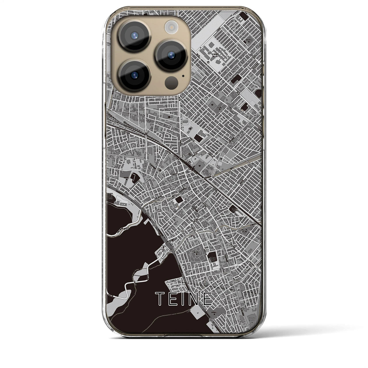【手稲(北海道)】地図柄iPhoneケース(クリアタイプ)