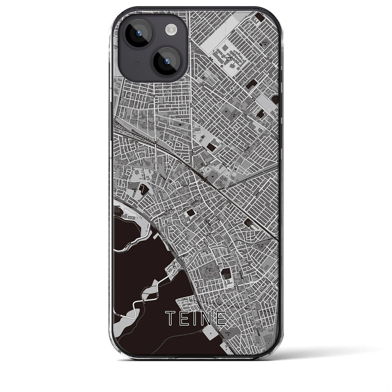 【手稲(北海道)】地図柄iPhoneケース(クリアタイプ)