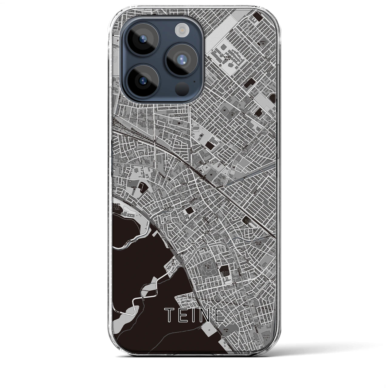 【手稲(北海道)】地図柄iPhoneケース(クリアタイプ)