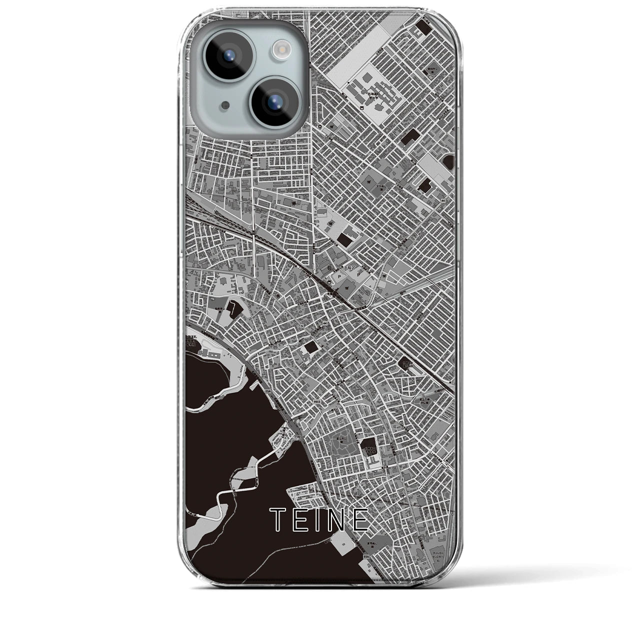 【手稲(北海道)】地図柄iPhoneケース(クリアタイプ)