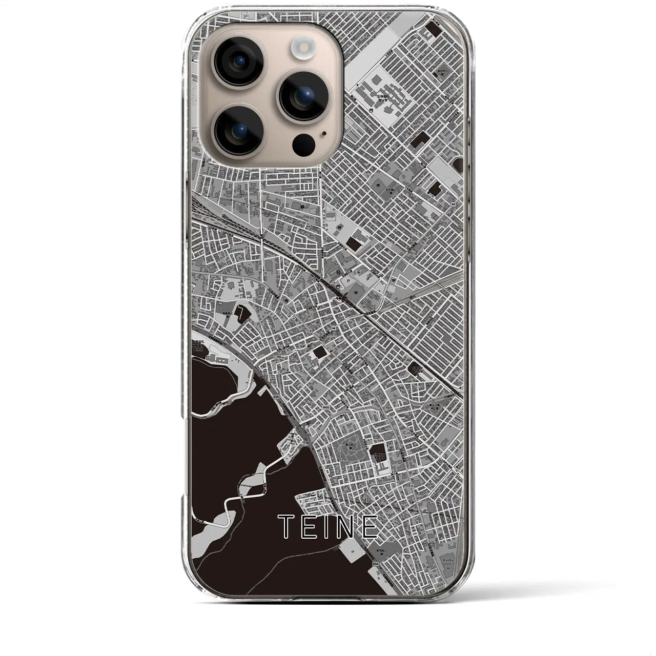 【手稲(北海道)】地図柄iPhoneケース(クリアタイプ)