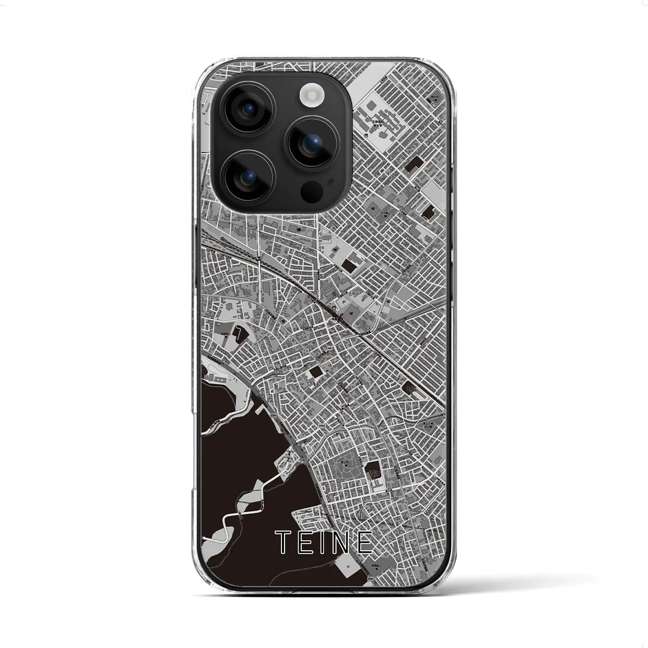 【手稲(北海道)】地図柄iPhoneケース(クリアタイプ)