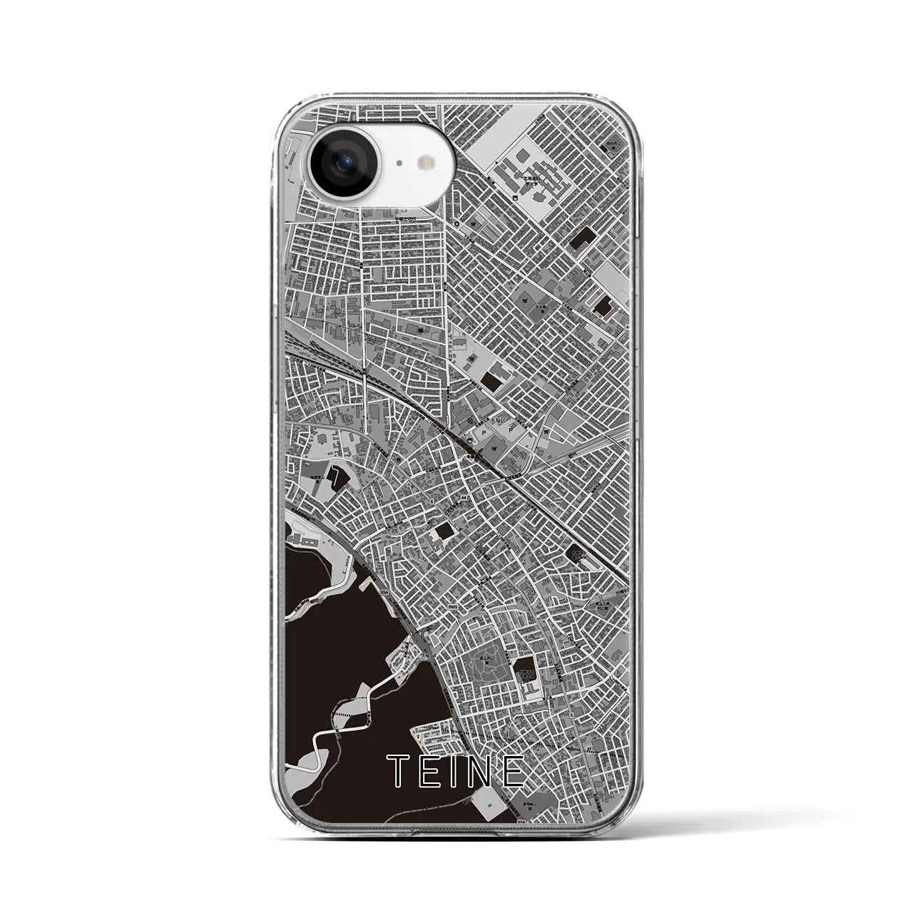 【手稲(北海道)】地図柄iPhoneケース(クリアタイプ)