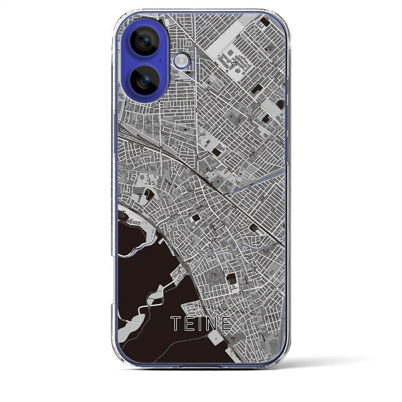 【手稲(北海道)】地図柄iPhoneケース(クリアタイプ)