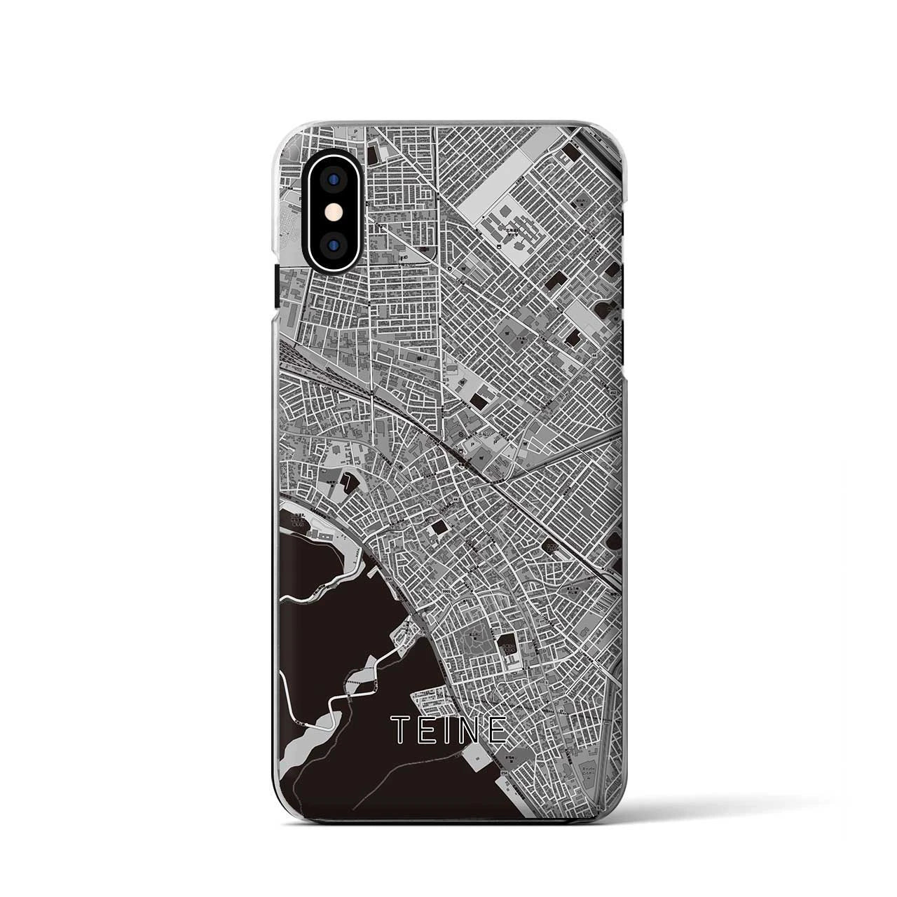 【手稲(北海道)】地図柄iPhoneケース(クリアタイプ)