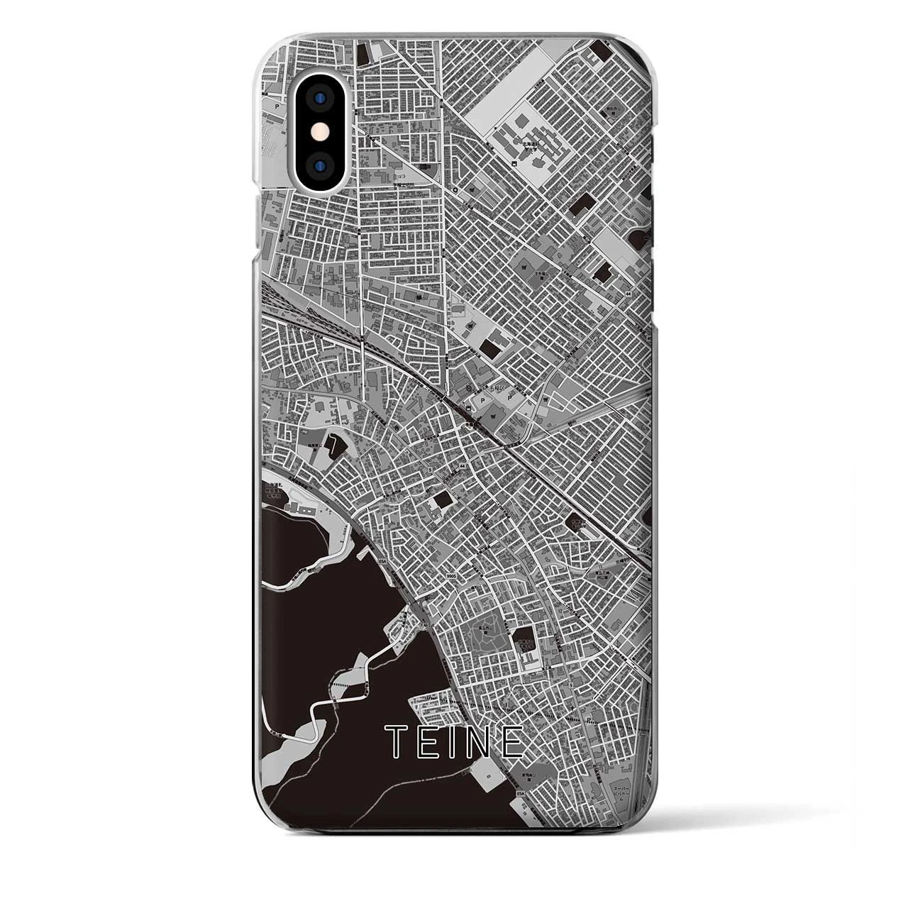 【手稲(北海道)】地図柄iPhoneケース(クリアタイプ)