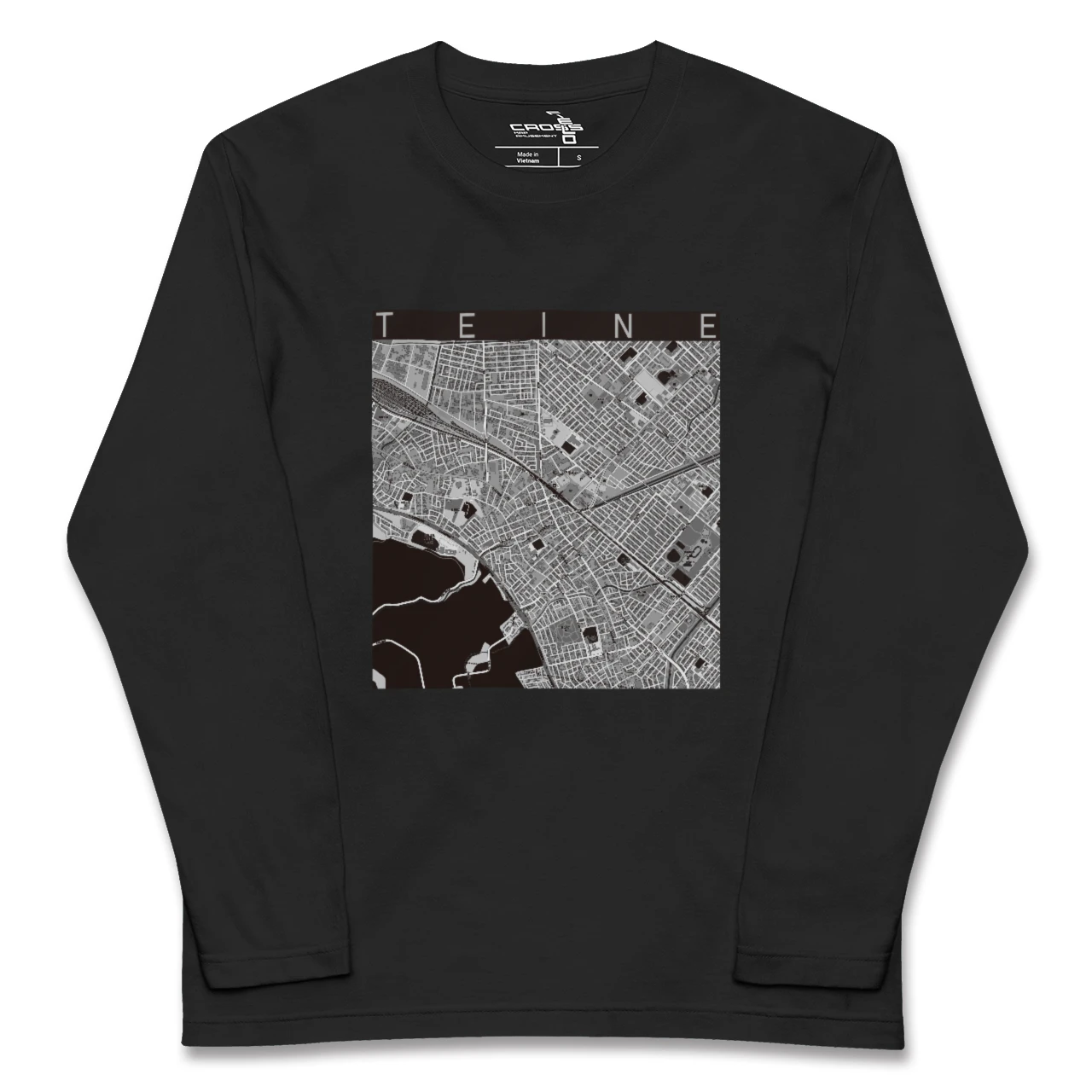 【手稲(北海道)】地図柄ロングスリーブTシャツ