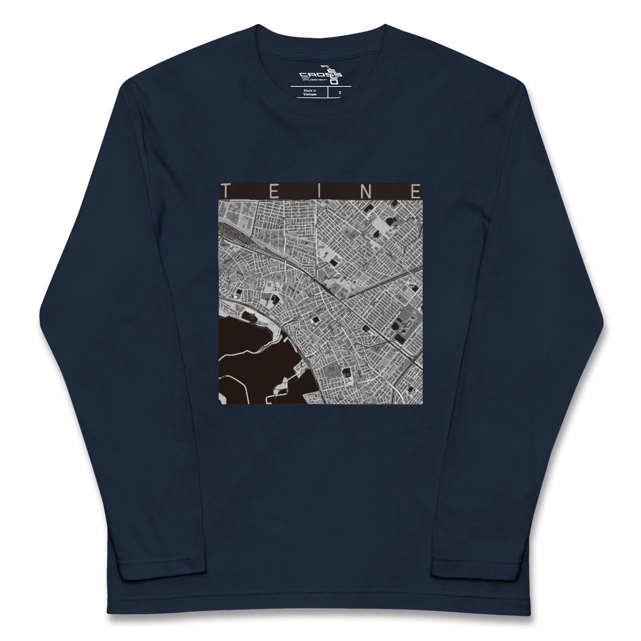 【手稲(北海道)】地図柄ロングスリーブTシャツ