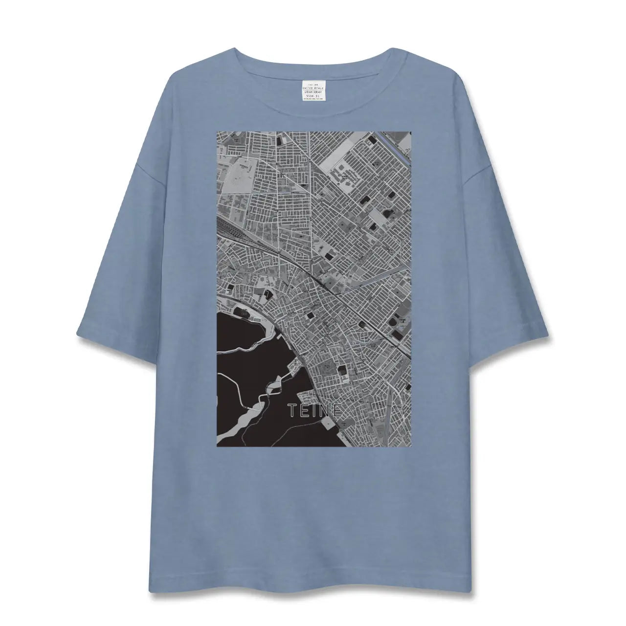 【手稲(北海道)】地図柄ビッグシルエットTシャツ