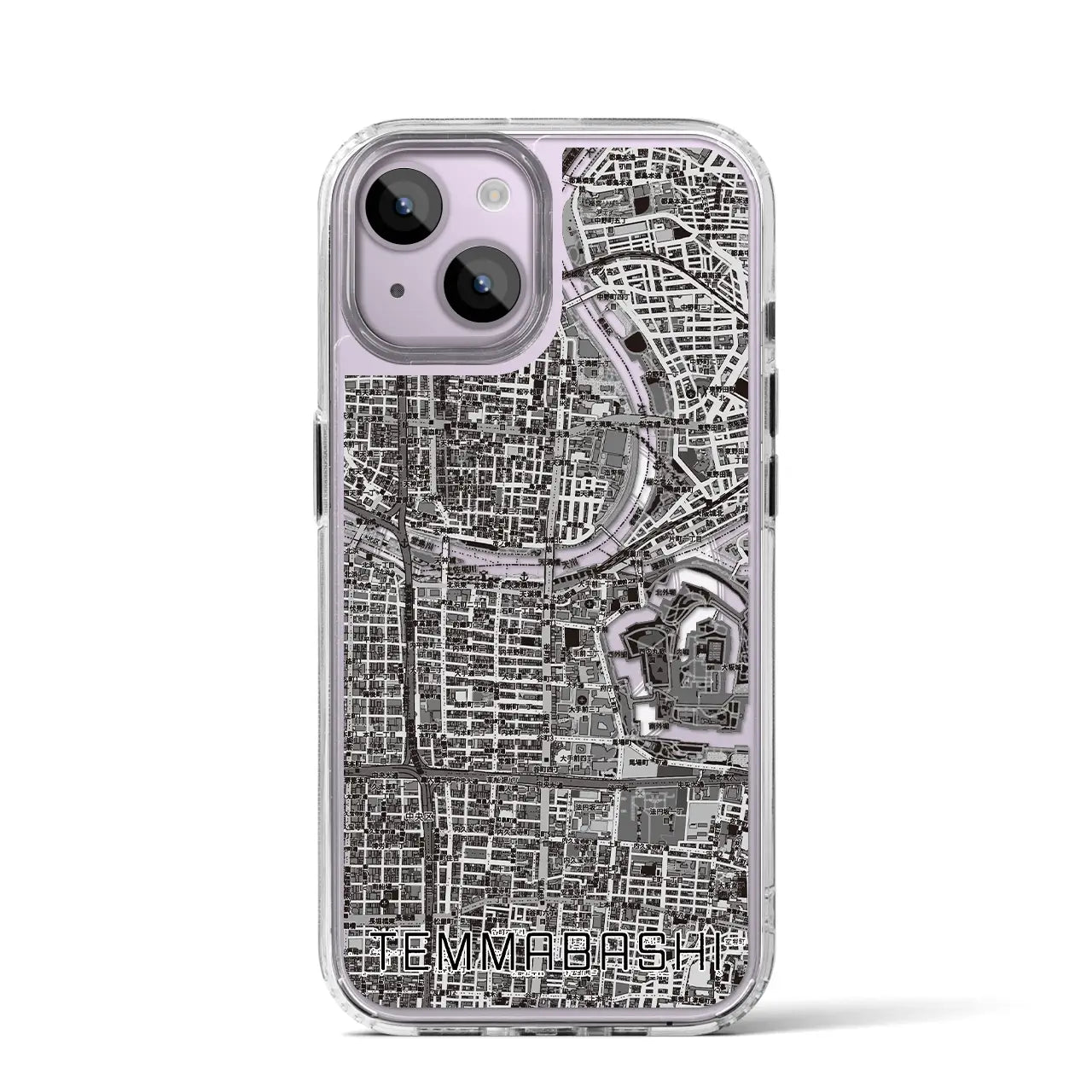 【天満橋(大阪府)】地図柄iPhoneケース(MagSafeタイプ)