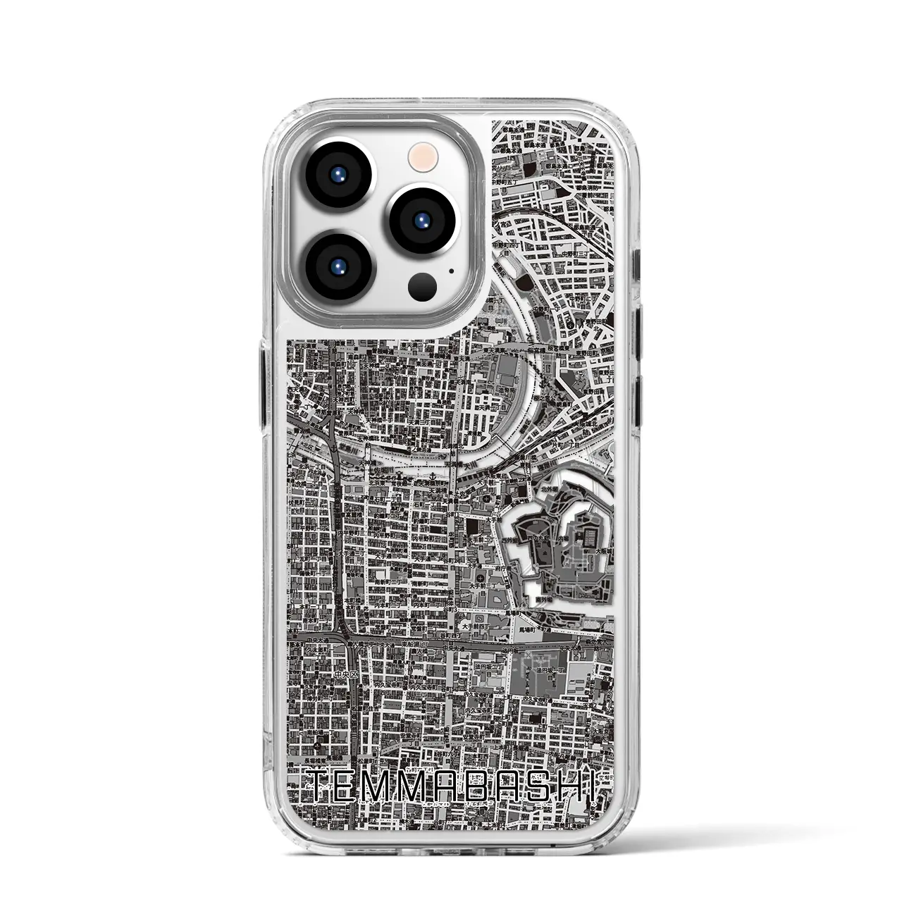 【天満橋(大阪府)】地図柄iPhoneケース(MagSafeタイプ)