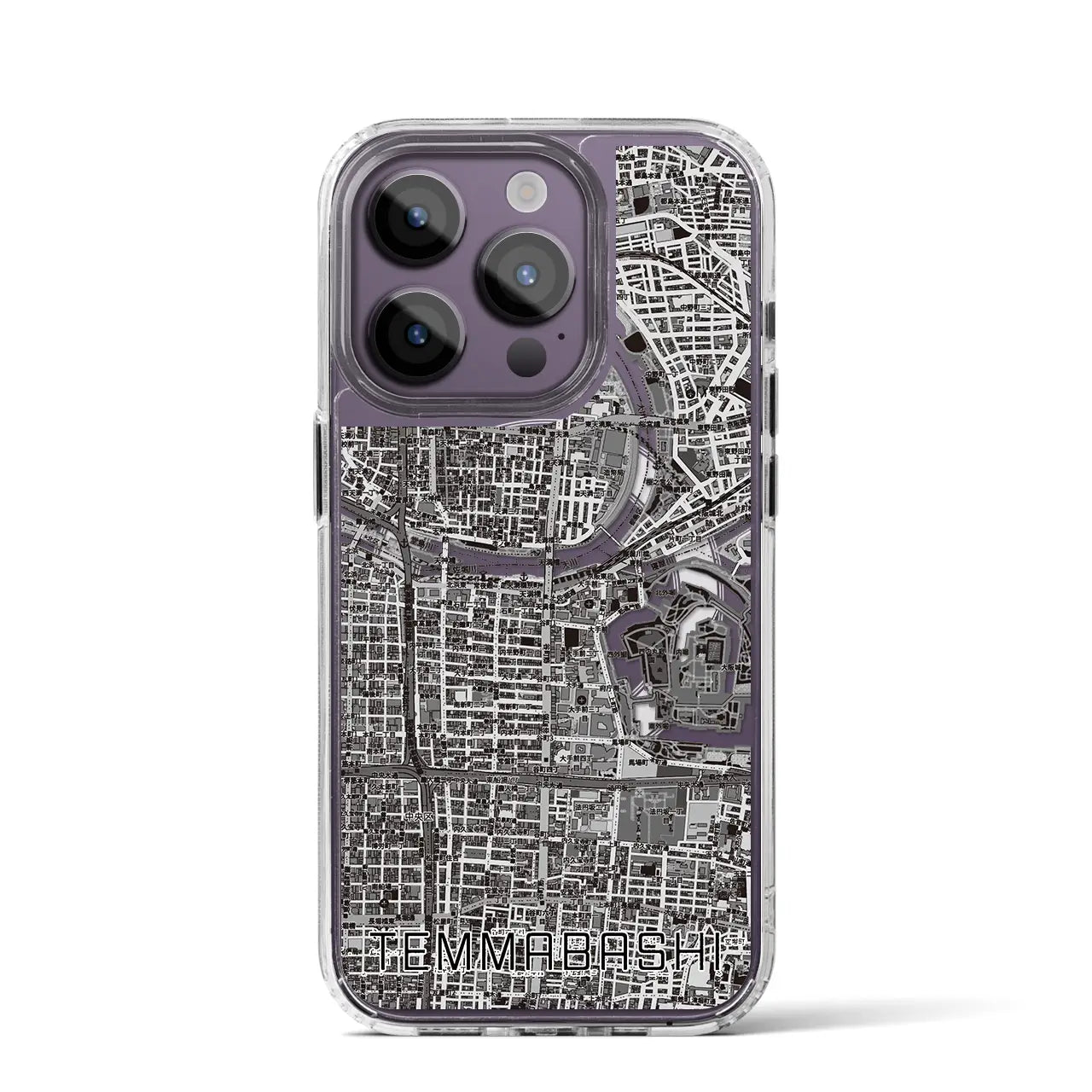 【天満橋(大阪府)】地図柄iPhoneケース(MagSafeタイプ)