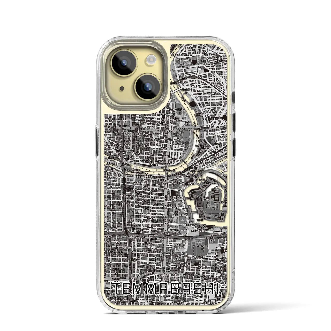 【天満橋(大阪府)】地図柄iPhoneケース(MagSafeタイプ)