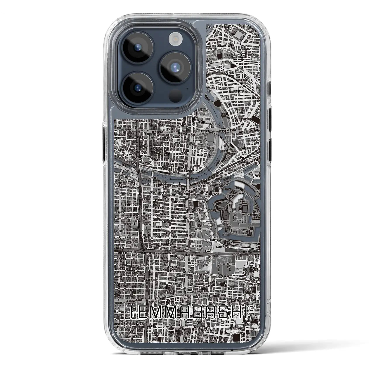 【天満橋(大阪府)】地図柄iPhoneケース(MagSafeタイプ)