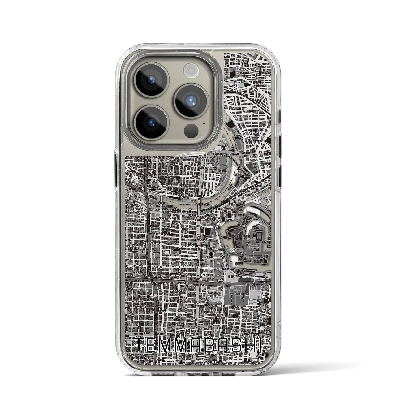 【天満橋(大阪府)】地図柄iPhoneケース(MagSafeタイプ)