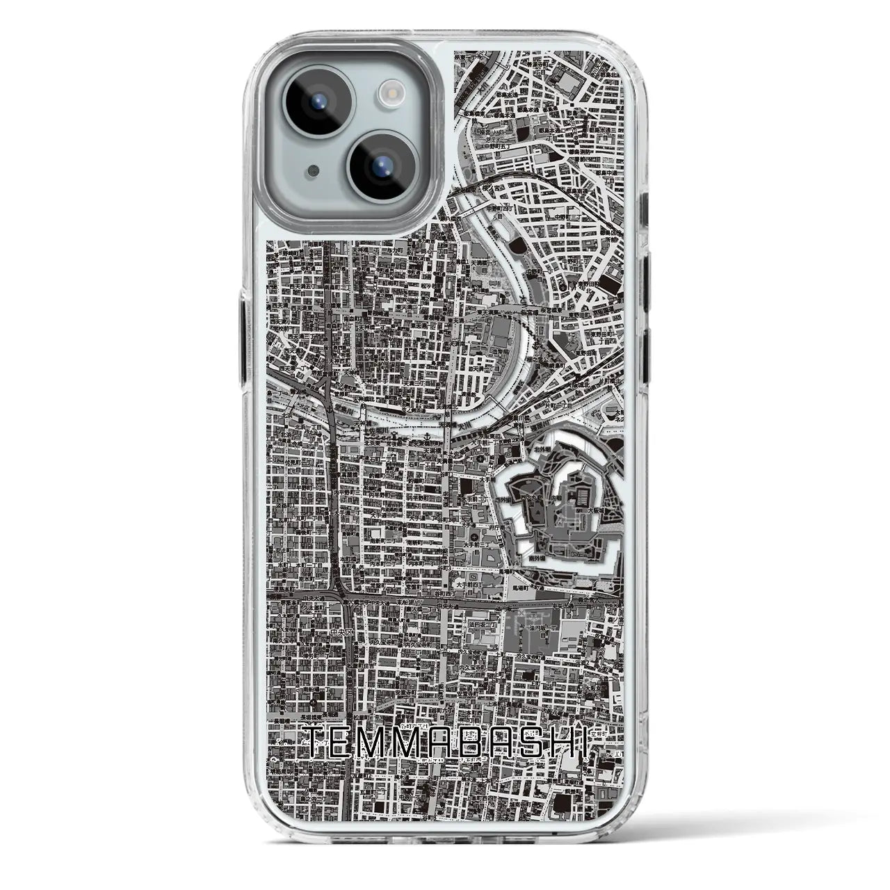 【天満橋(大阪府)】地図柄iPhoneケース(MagSafeタイプ)