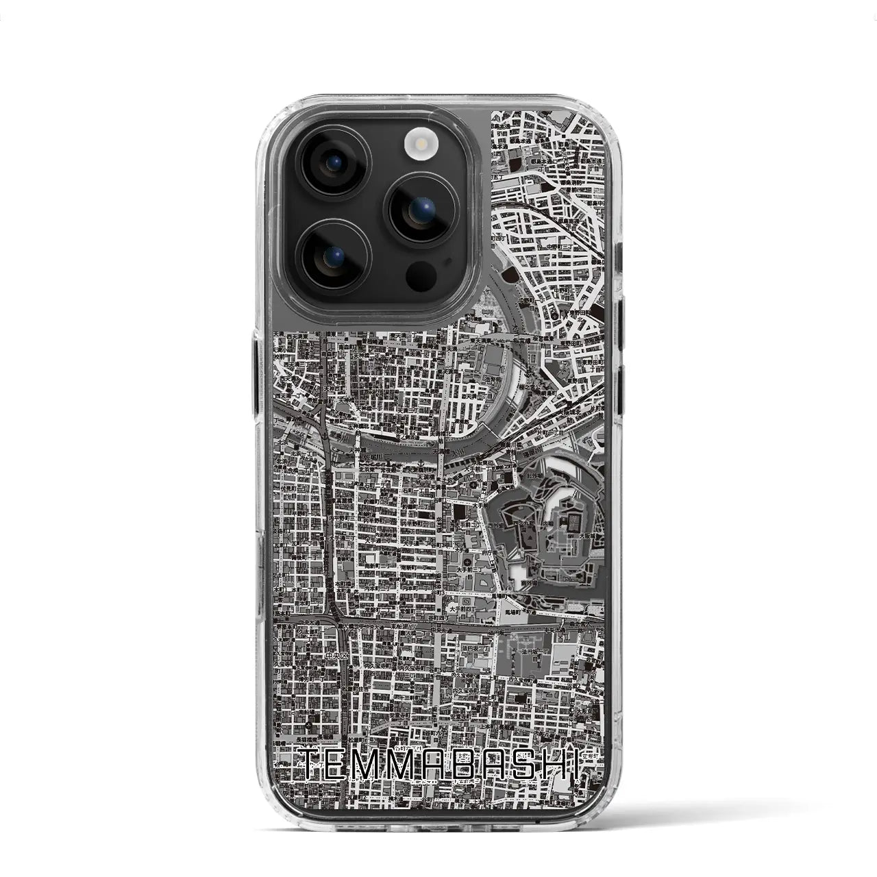 【天満橋(大阪府)】地図柄iPhoneケース(MagSafeタイプ)