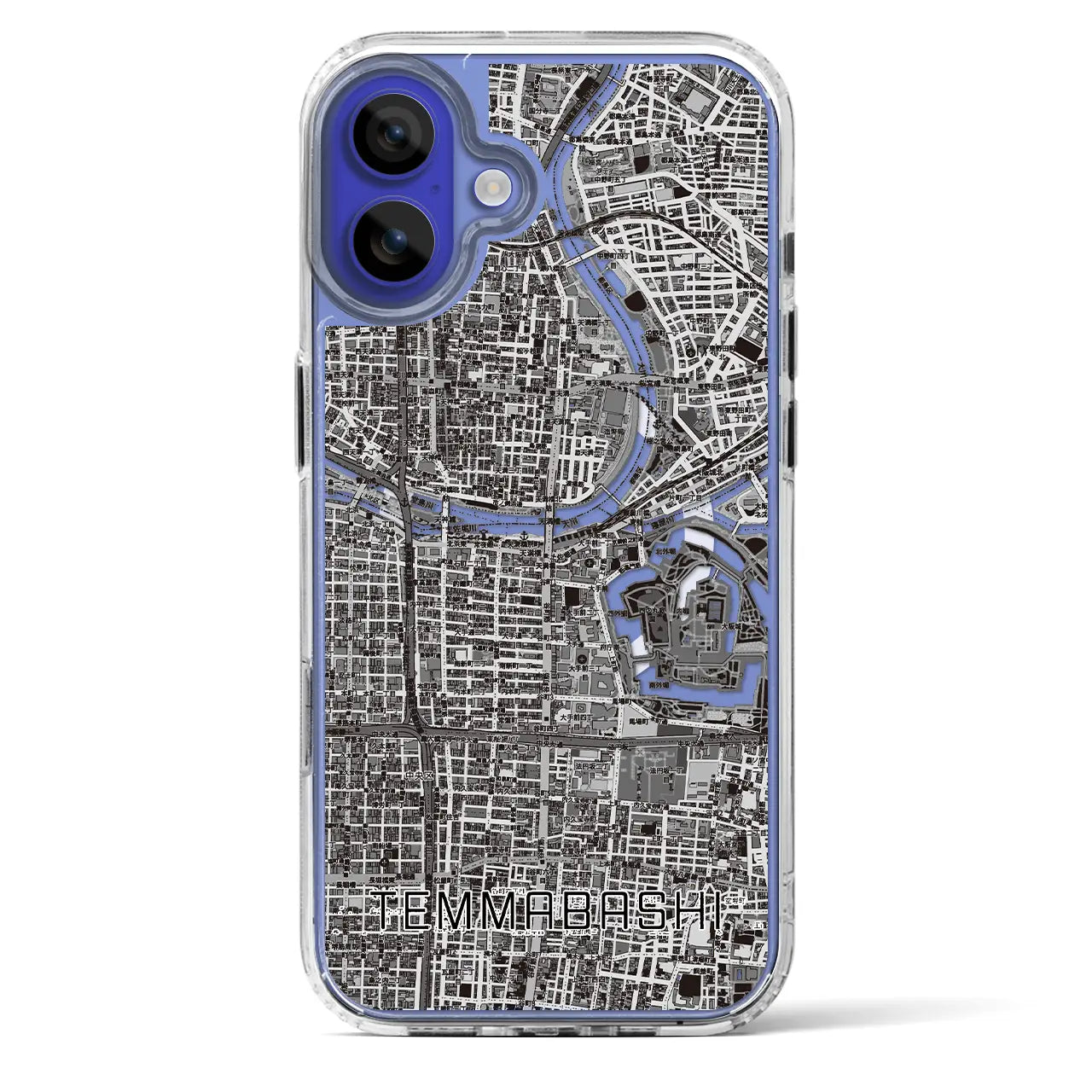 【天満橋(大阪府)】地図柄iPhoneケース(MagSafeタイプ)