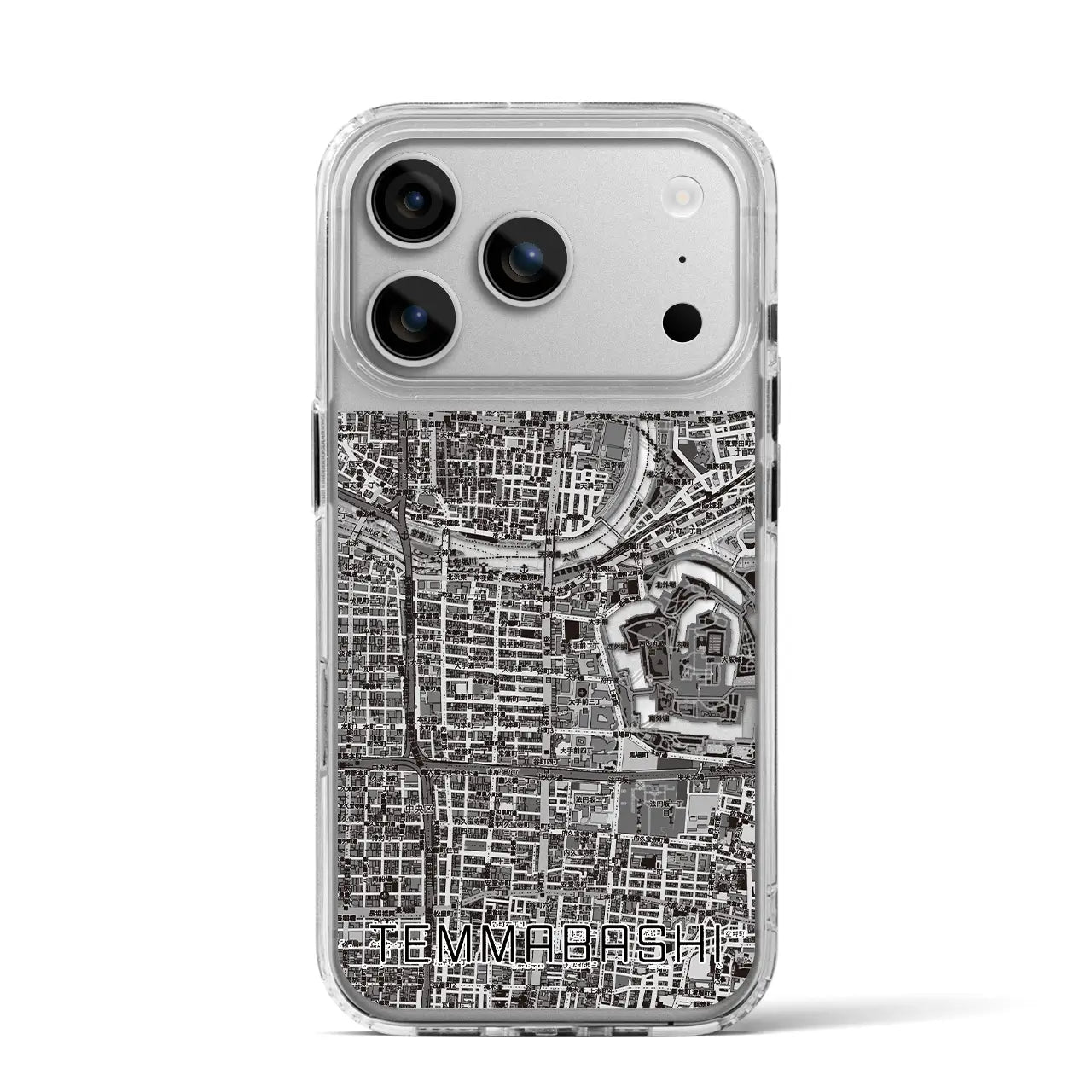 【天満橋(大阪府)】地図柄iPhoneケース(MagSafeタイプ)