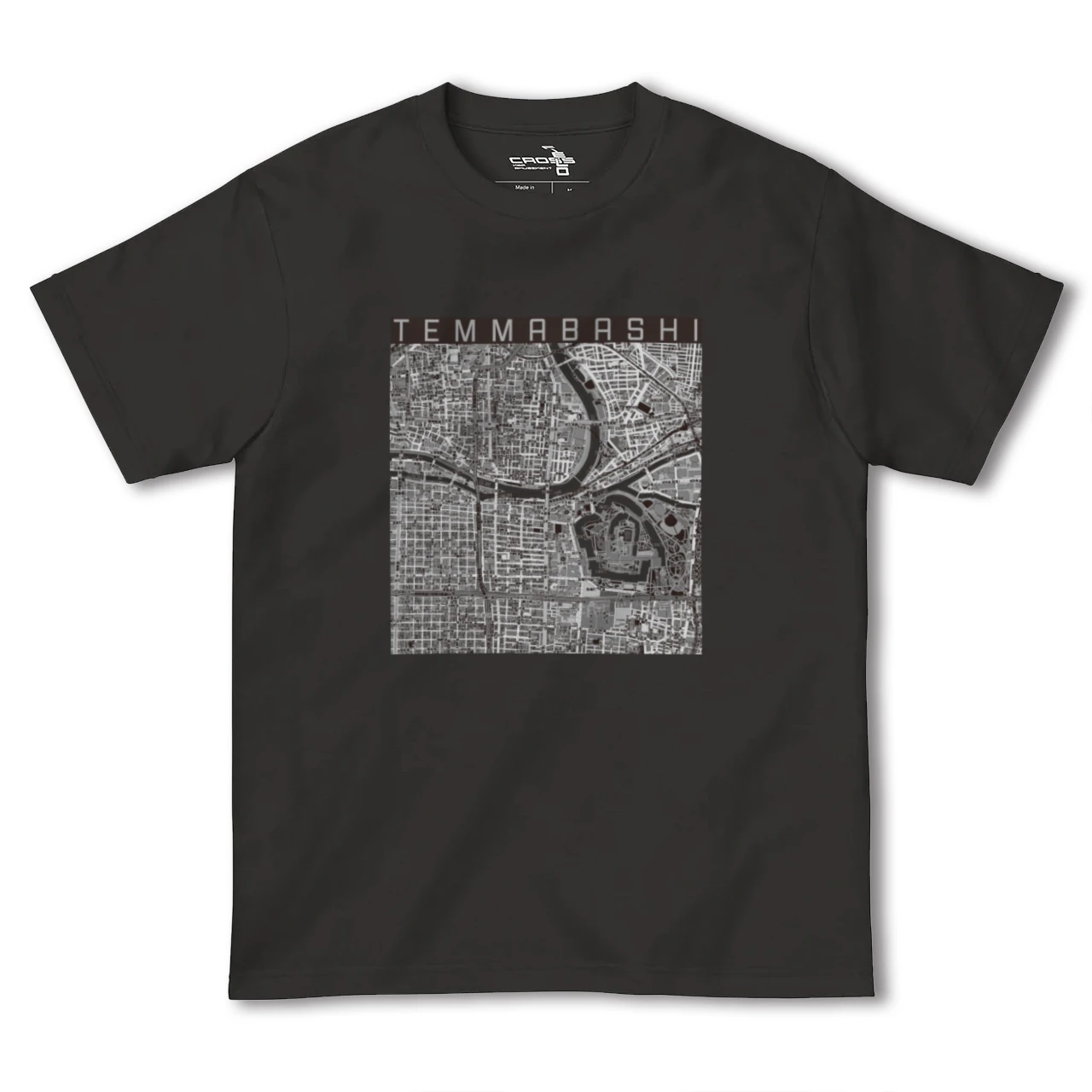 【天満橋(大阪府)】地図柄ヘビーウェイトTシャツ