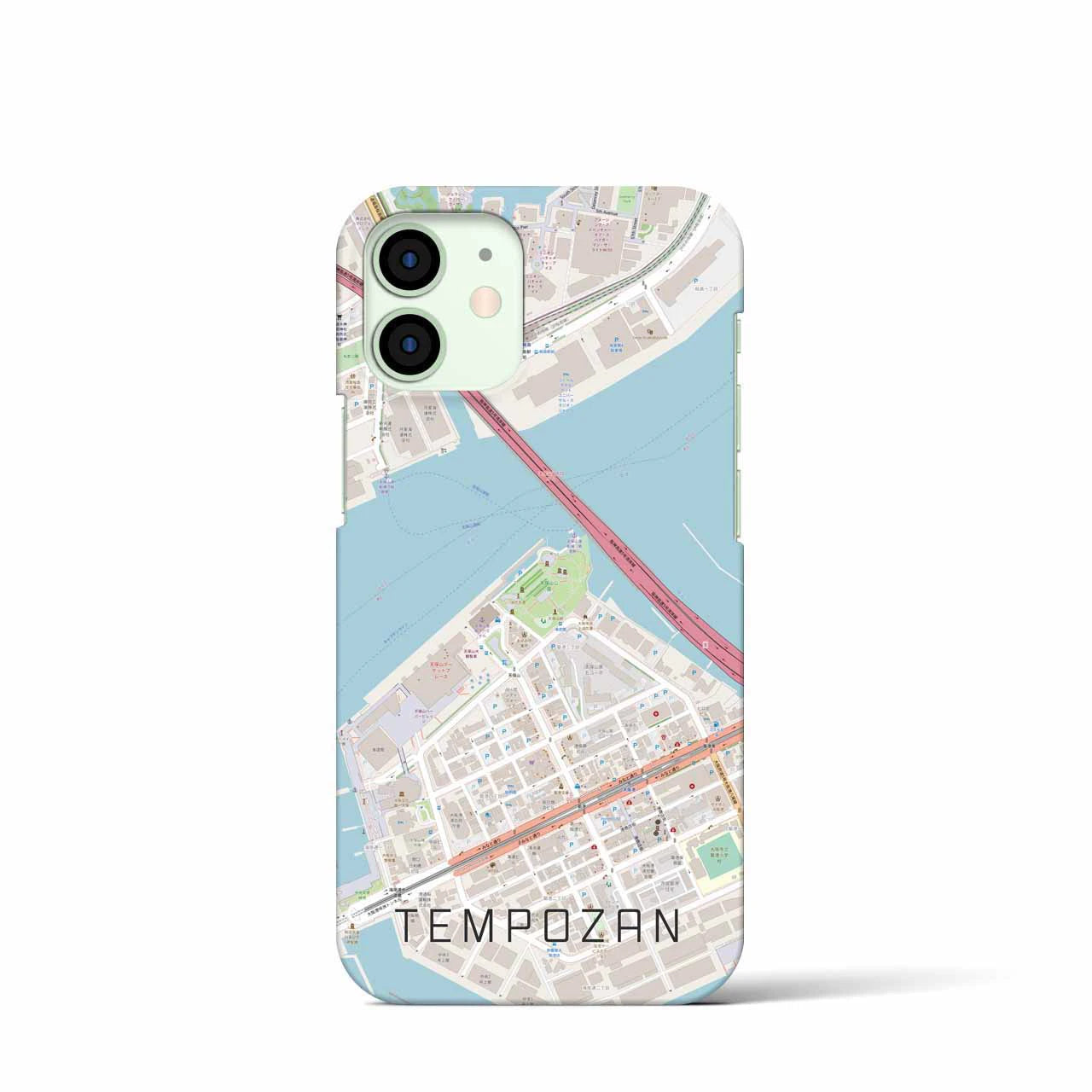 【天保山(大阪府)】地図柄iPhoneケース(バックカバータイプ)