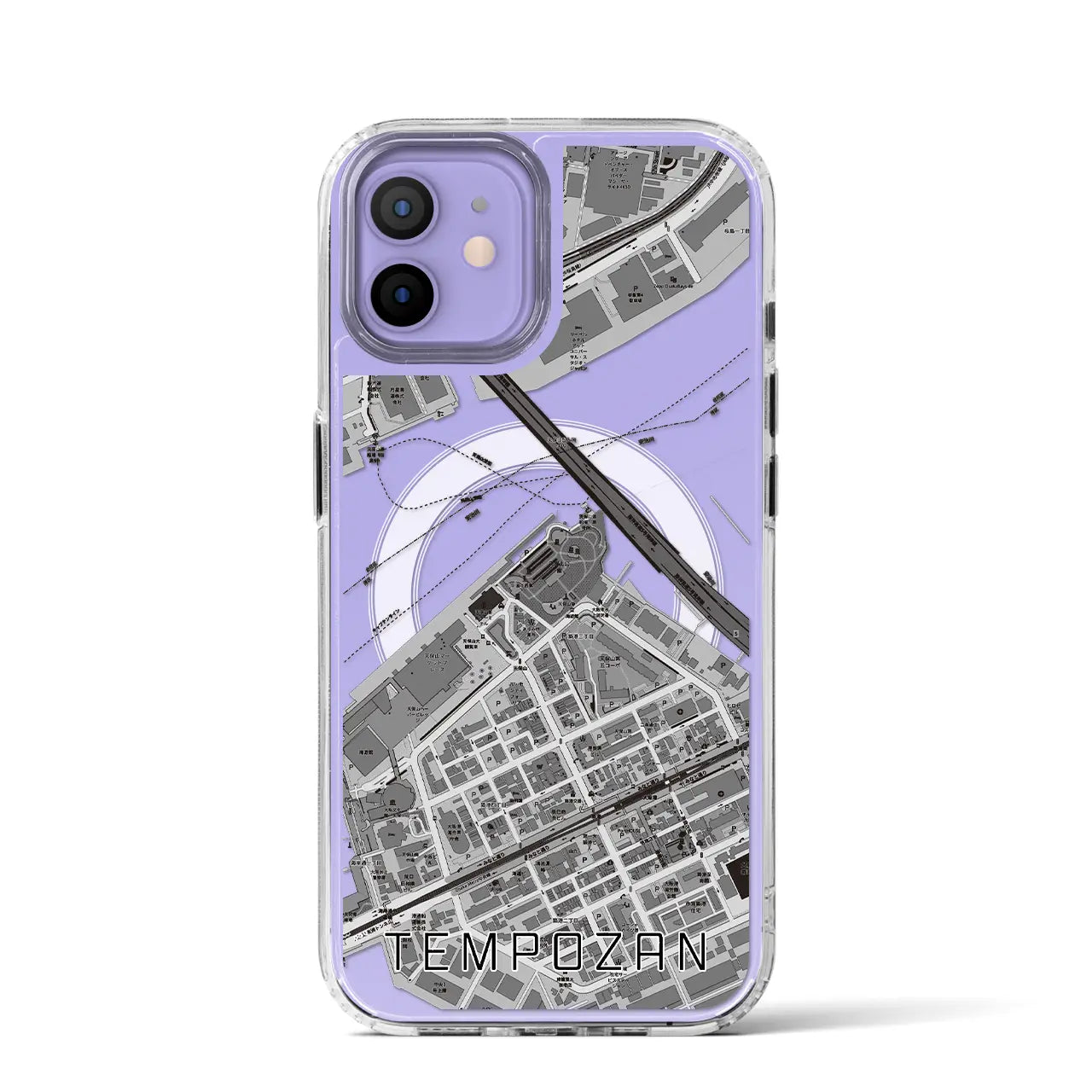 【天保山(大阪府)】地図柄iPhoneケース(MagSafeタイプ)