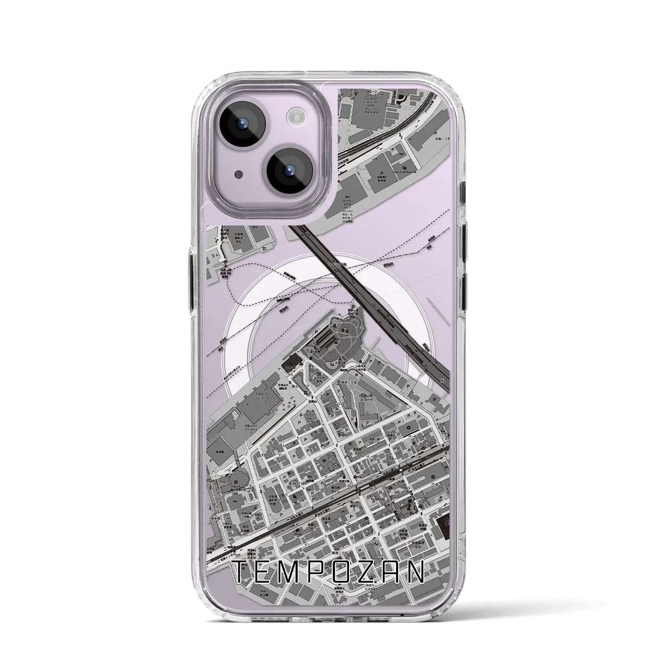 【天保山(大阪府)】地図柄iPhoneケース(MagSafeタイプ)