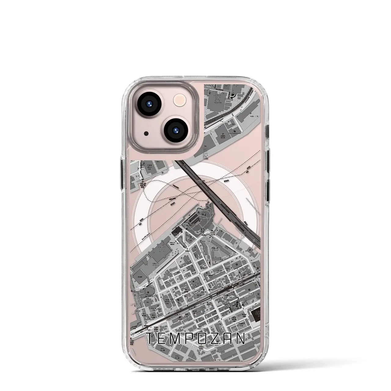 【天保山(大阪府)】地図柄iPhoneケース(MagSafeタイプ)
