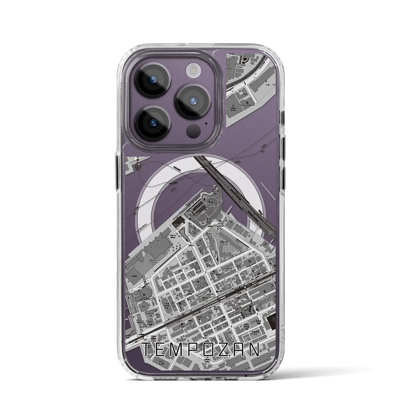 【天保山(大阪府)】地図柄iPhoneケース(MagSafeタイプ)