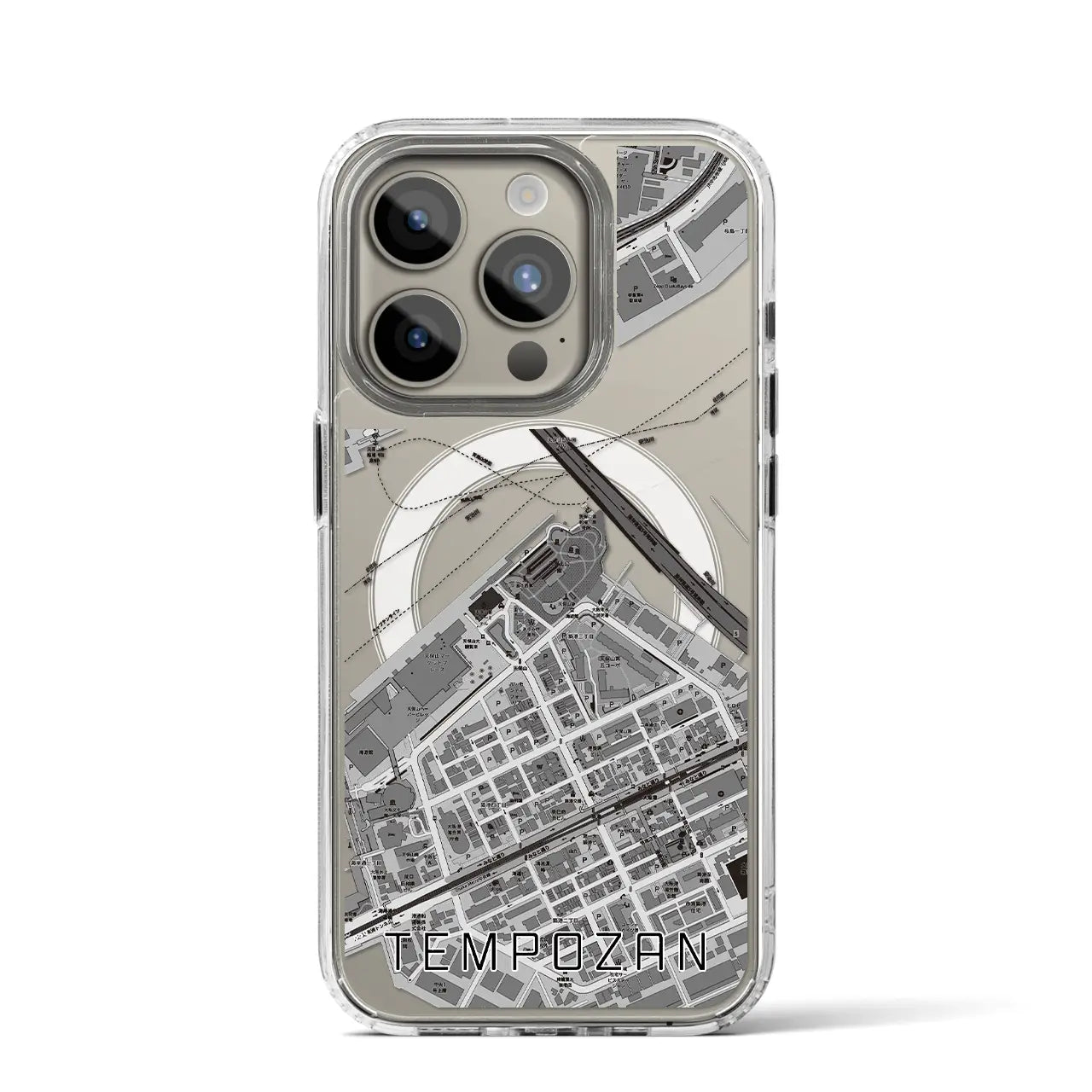 【天保山(大阪府)】地図柄iPhoneケース(MagSafeタイプ)