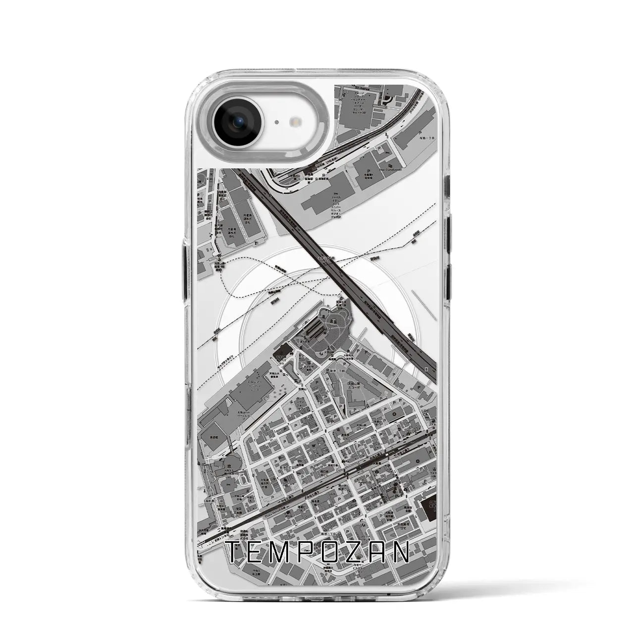 【天保山(大阪府)】地図柄iPhoneケース(MagSafeタイプ)