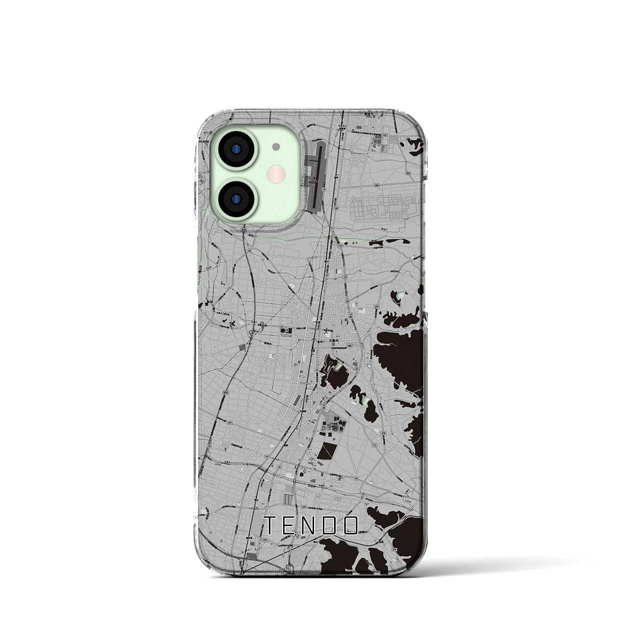 【天童(山形県)】地図柄iPhoneケース(クリアタイプ)