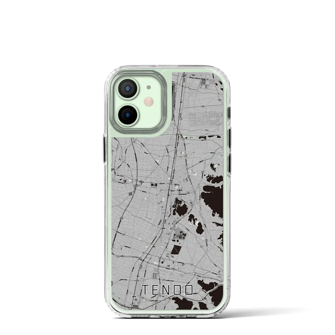 【天童(山形県)】地図柄iPhoneケース(MagSafeタイプ)