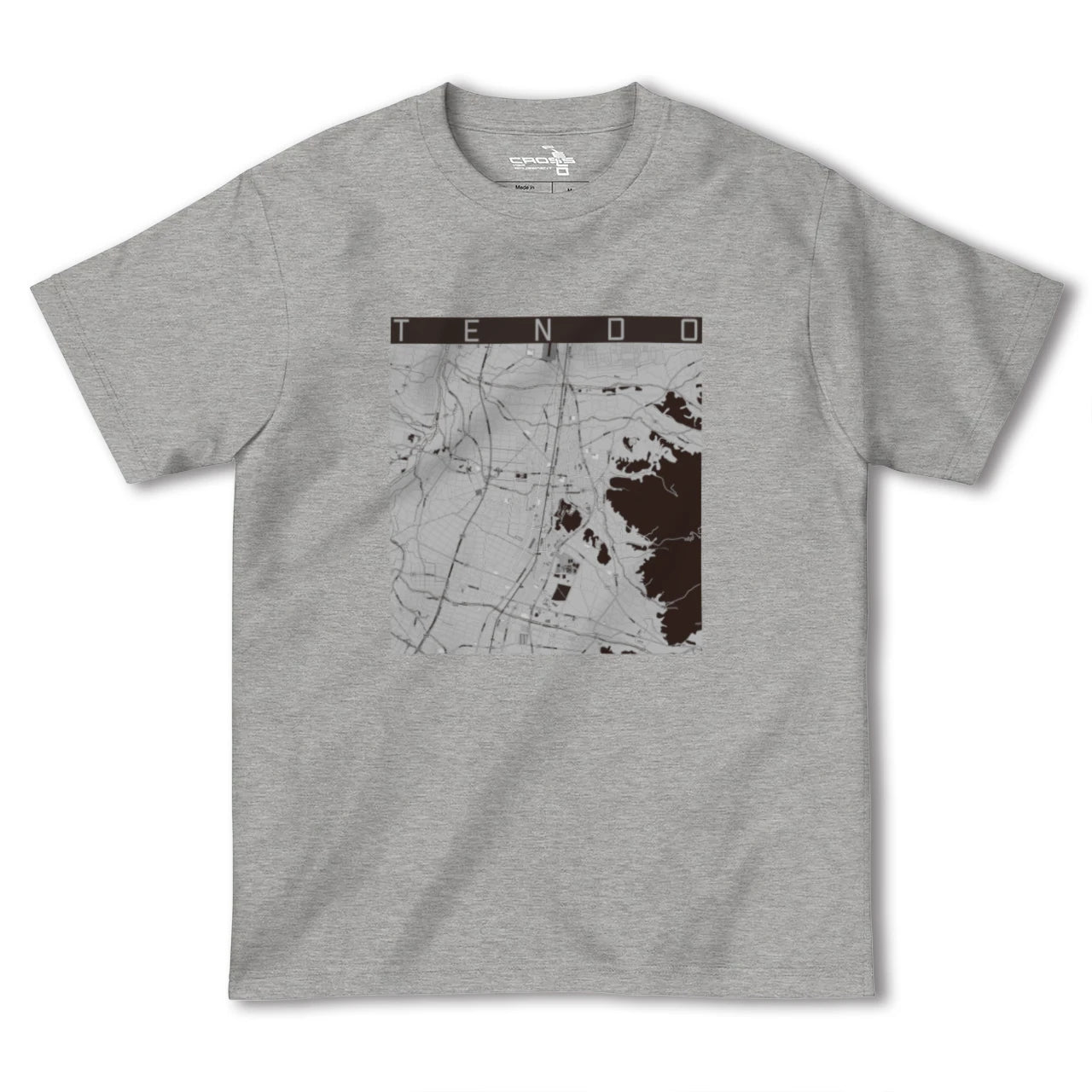 【天童(山形県)】地図柄ヘビーウェイトTシャツ