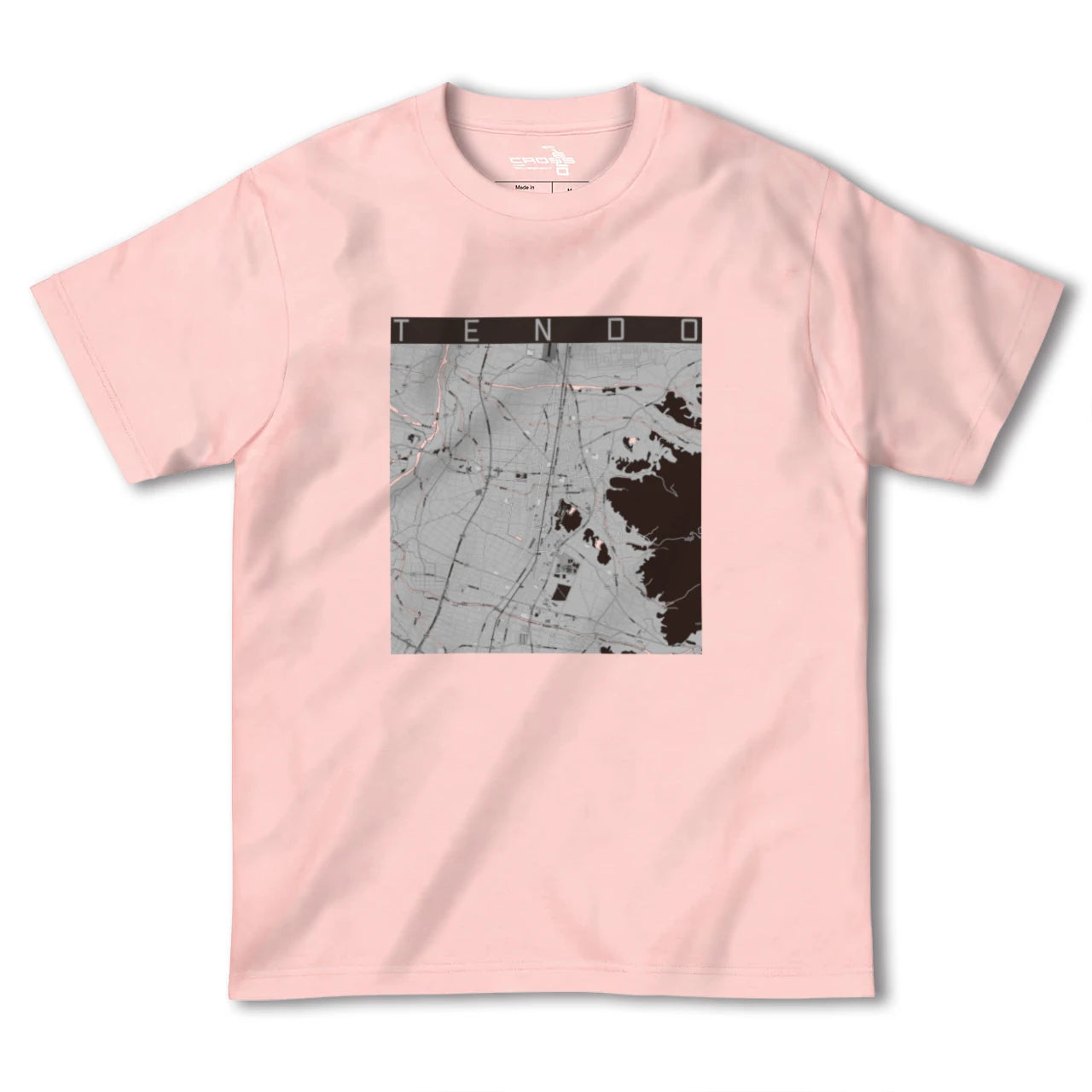 【天童(山形県)】地図柄ヘビーウェイトTシャツ