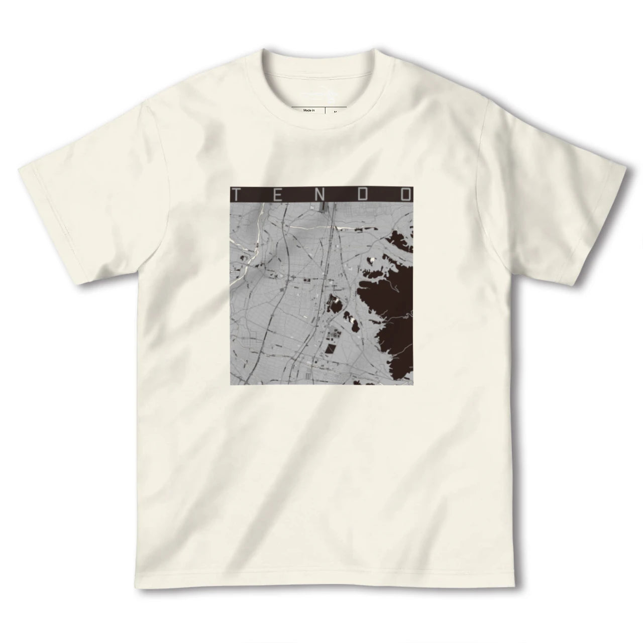 【天童(山形県)】地図柄ヘビーウェイトTシャツ