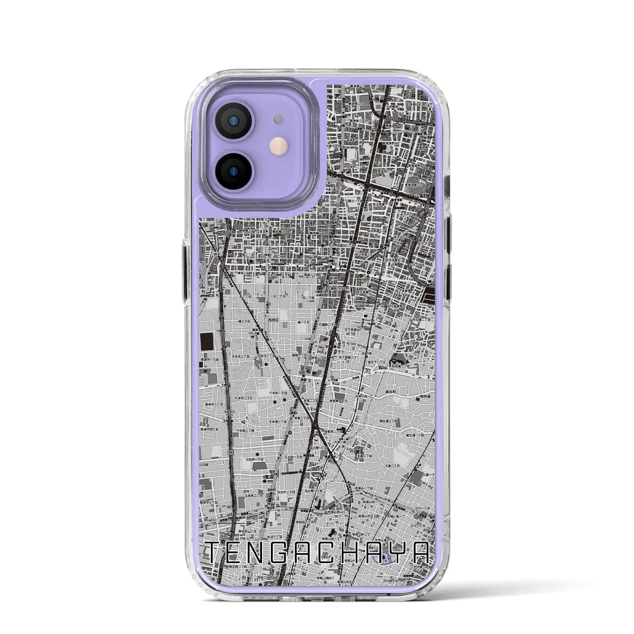 【天下茶屋(大阪府)】地図柄iPhoneケース(MagSafeタイプ)