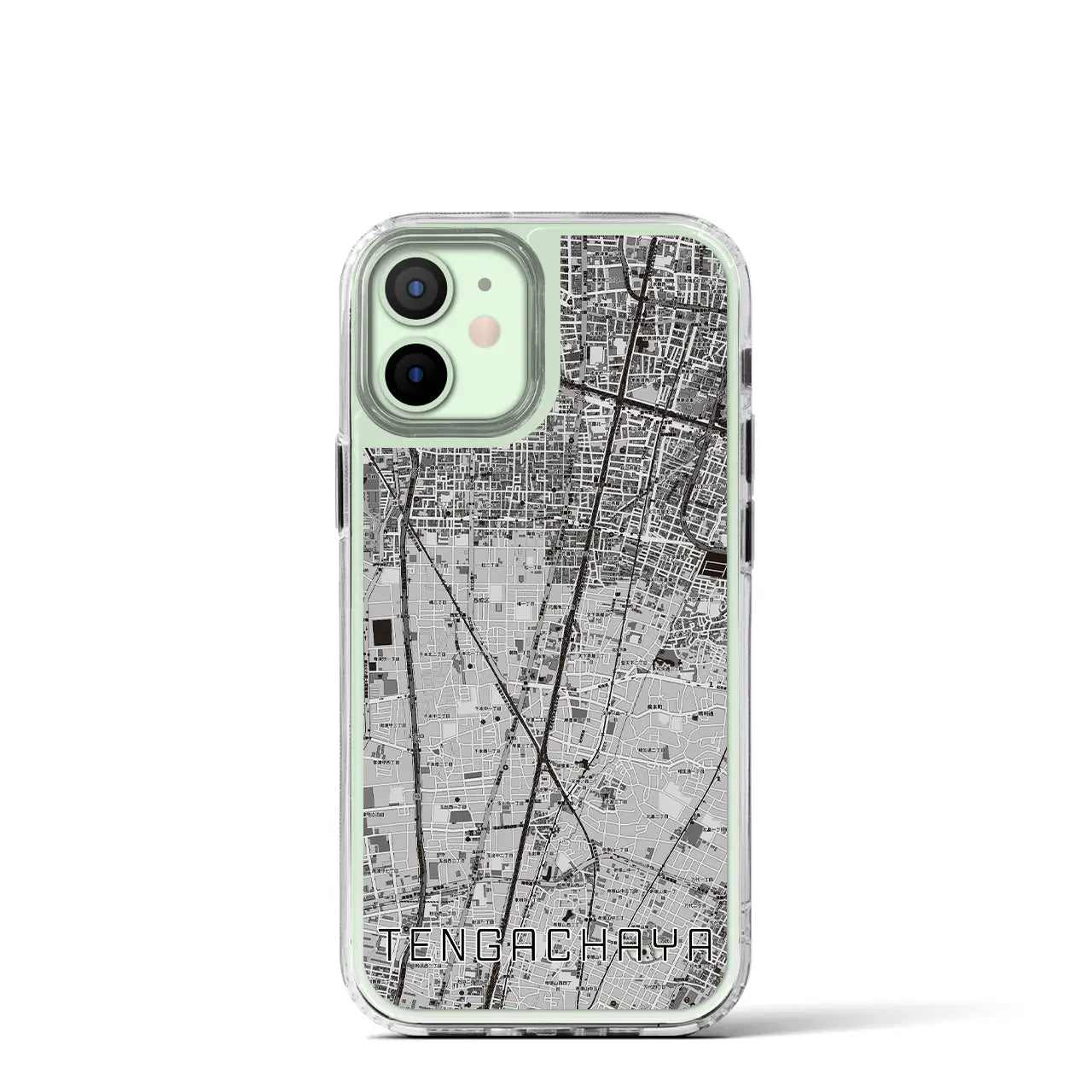【天下茶屋(大阪府)】地図柄iPhoneケース(MagSafeタイプ)