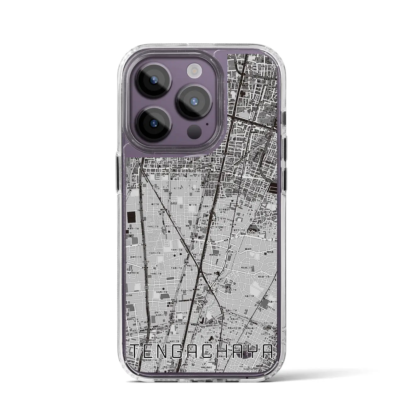 【天下茶屋(大阪府)】地図柄iPhoneケース(MagSafeタイプ)
