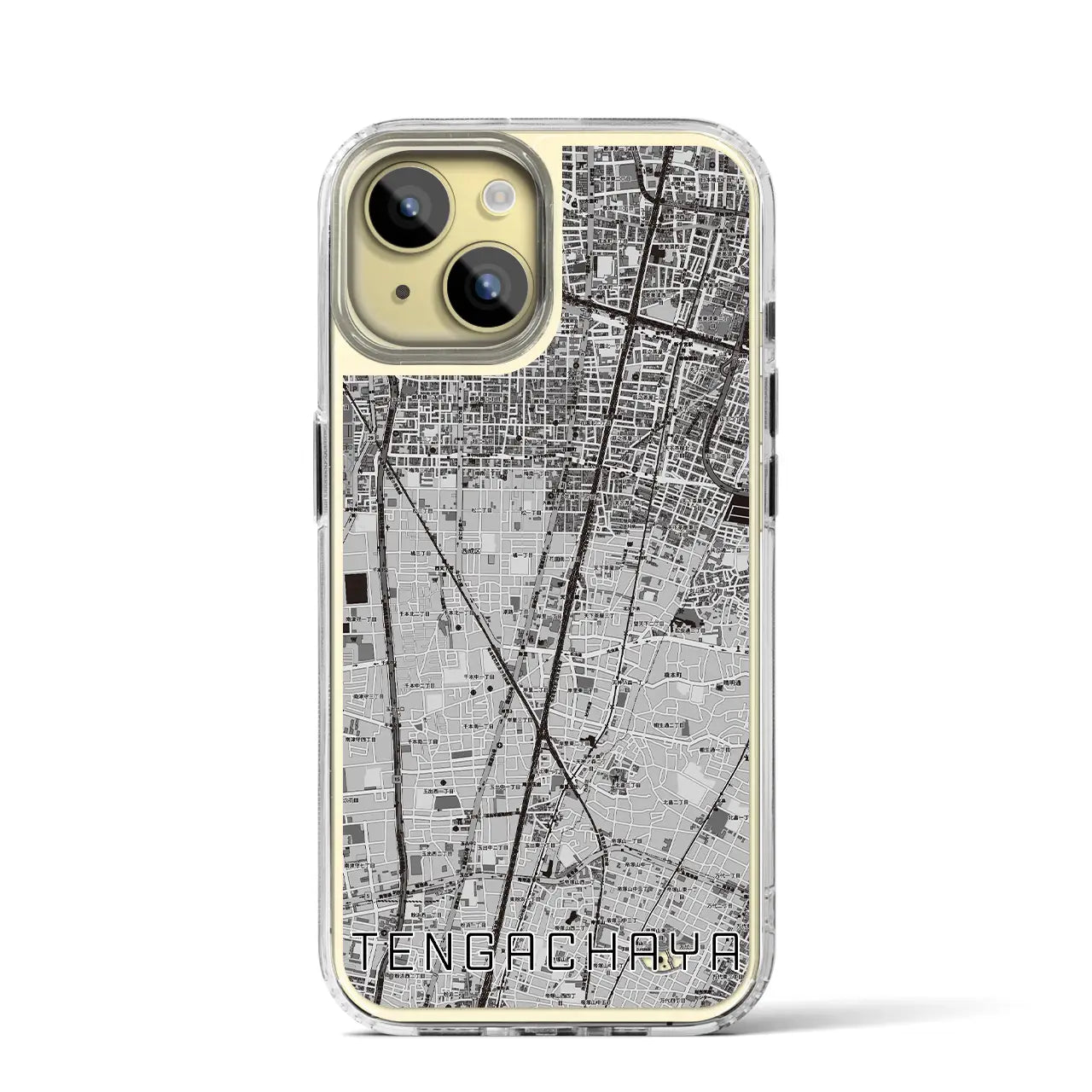 【天下茶屋(大阪府)】地図柄iPhoneケース(MagSafeタイプ)